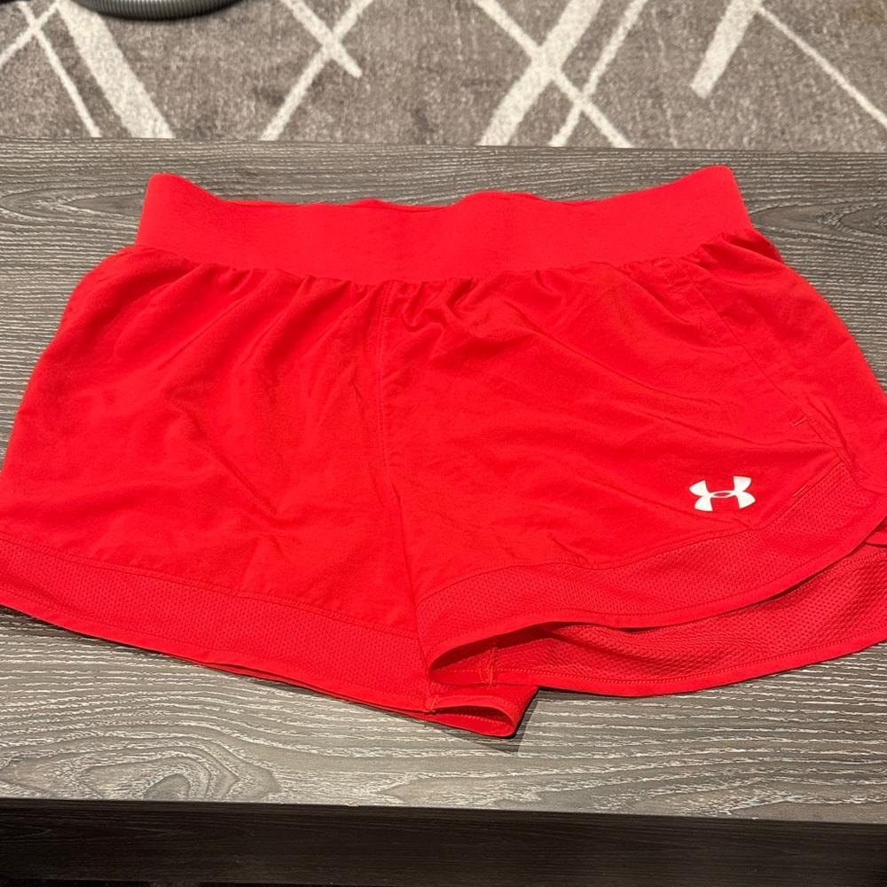 Under Armour Women's Bright Red Athletic Shorts